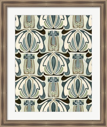 Framed Deco Parlor Pattern I Print