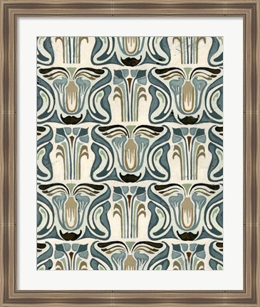 Framed Deco Parlor Pattern II Print