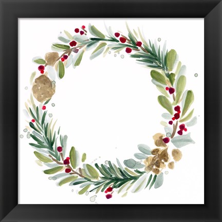 Framed Warm Winter Wishes II Print