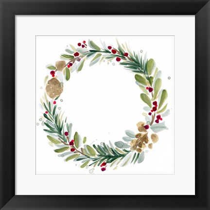 Framed Warm Winter Wishes II Print