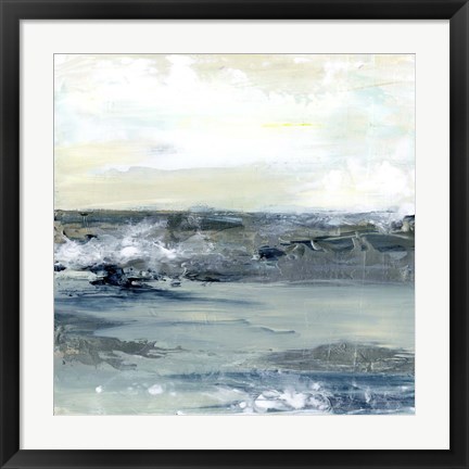 Framed Coastal Blues I Print