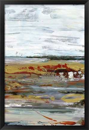 Framed Marble Coast I Print