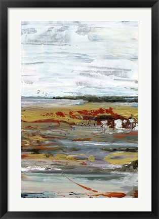 Framed Marble Coast I Print