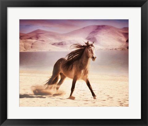 Framed Running in the Sand II Print