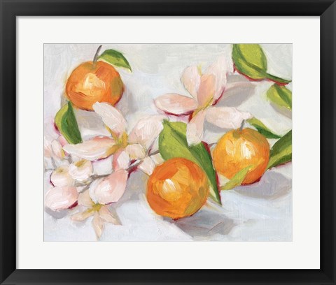 Framed Tangerine Blossoms II Print