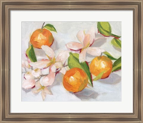 Framed Tangerine Blossoms II Print