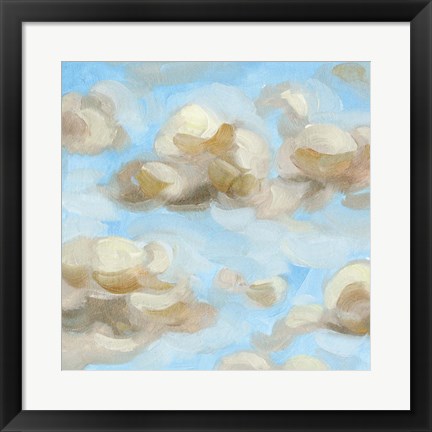 Framed Floating Clouds II Print