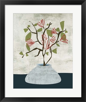 Framed Zen Branch I Print