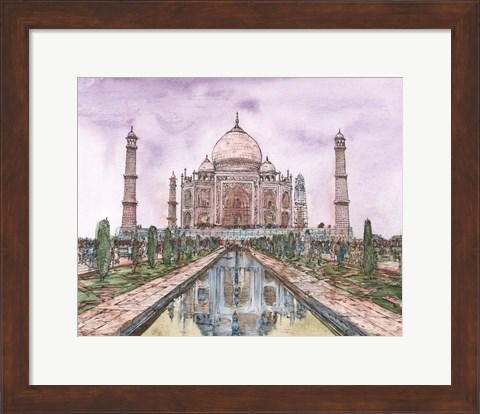 Framed Dreaming of India II Print