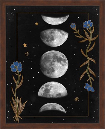 Framed Night Moon II Print