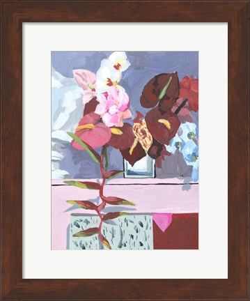 Framed Flame Bouquet I Print