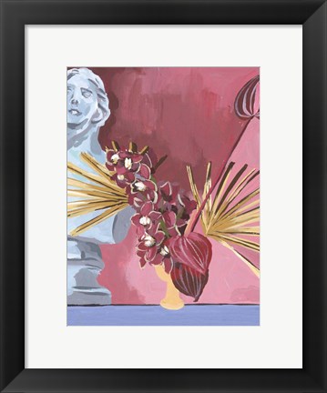 Framed Flame Bouquet II Print