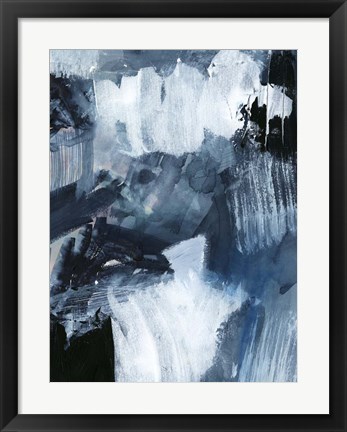 Framed Composition in Blue II Print