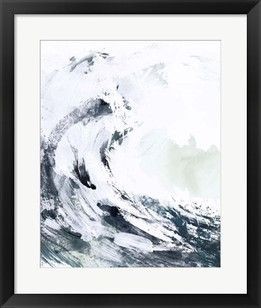 Framed Blue Crest II Print