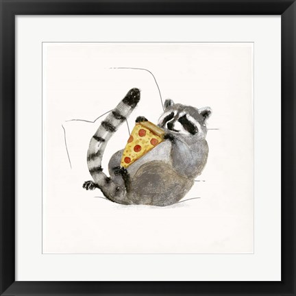 Framed Rascally Raccoon II Print