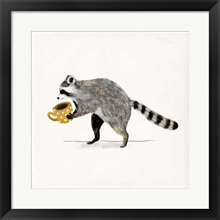 Framed Rascally Raccoon III Print