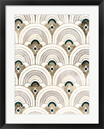 Framed Deco Patterning IV Print