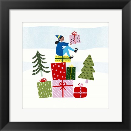 Framed Santa&#39;s Little Helpers I Print