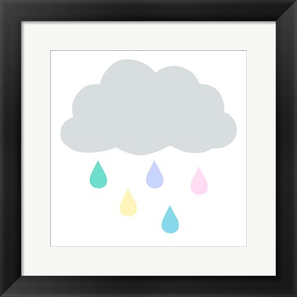 Framed Rainbow Cloud II Print