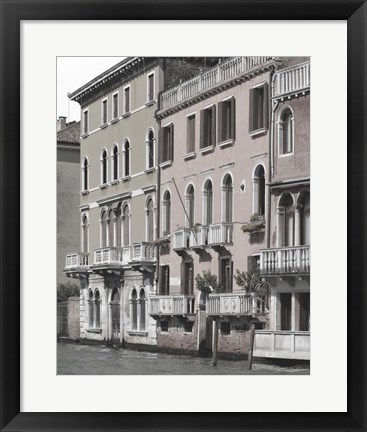 Framed Venetian Facade Photos IV Print