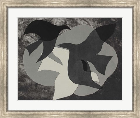 Framed Dove Composition II Print