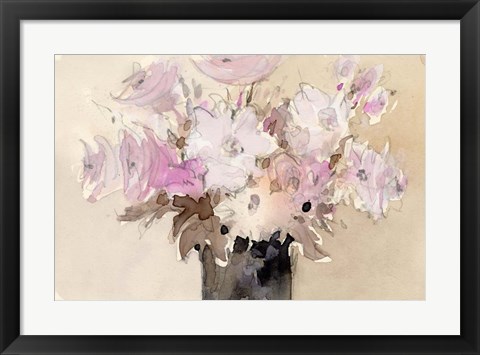 Framed Mauve Arrangement II Print