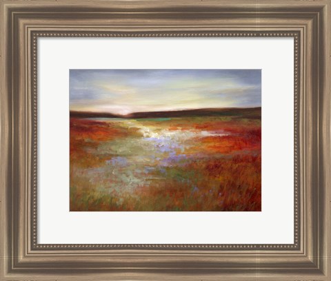 Framed Light Across the Meadow I Print