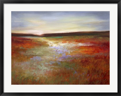 Framed Light Across the Meadow I Print