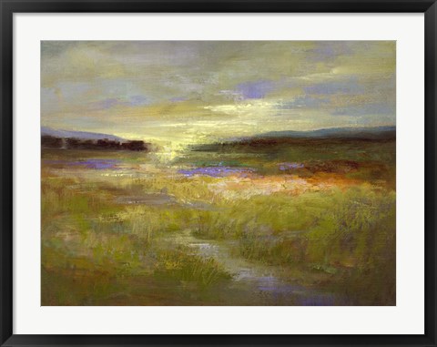 Framed Light Across the Meadow II Print