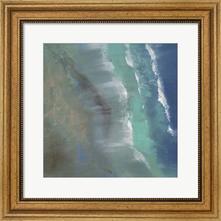 Framed Aerial Coast II Print