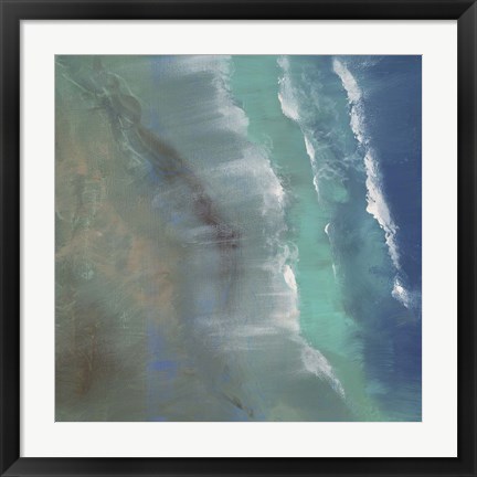 Framed Aerial Coast II Print