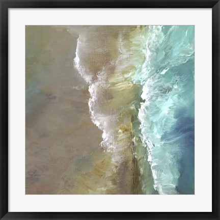 Framed Aerial Coast III Print