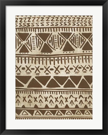 Framed Tribal Markings II Print