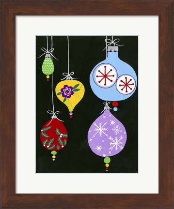 Framed Jazzy Christmas III Print