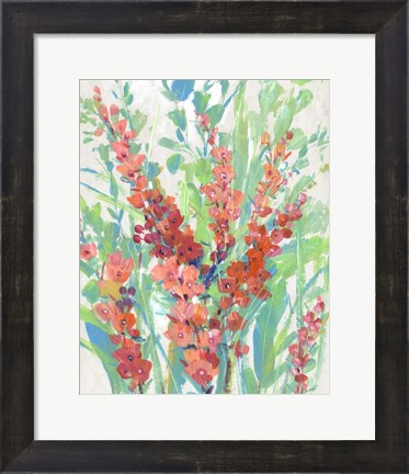 Framed Tropical Summer Blooms II Print