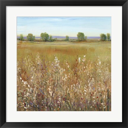 Framed Abundance of Wildflowers I Print