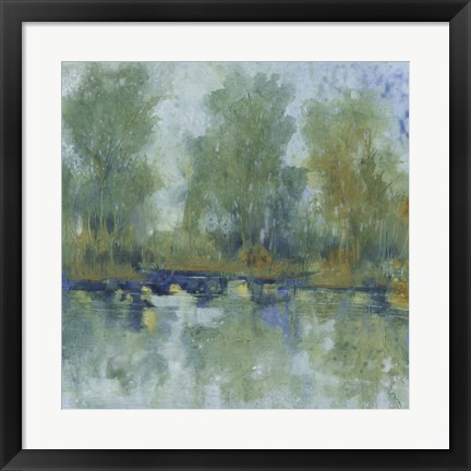 Framed Pond Reflection II Print