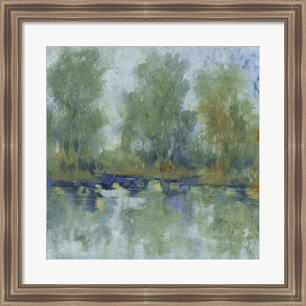 Framed Pond Reflection II Print