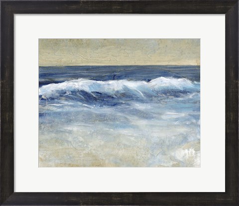 Framed Breaking Shore Waves II Print