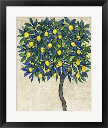 Framed Lemon Tree Composition I Print