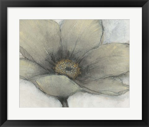 Framed Single Cream Bloom II Print