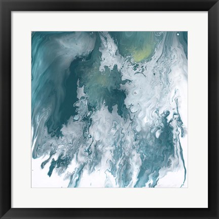 Framed Bermuda Wave I Print