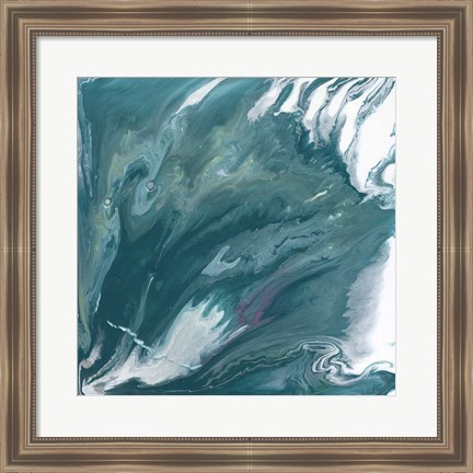 Framed Bermuda Wave II Print