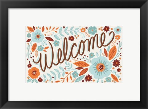 Framed Welcome I Print