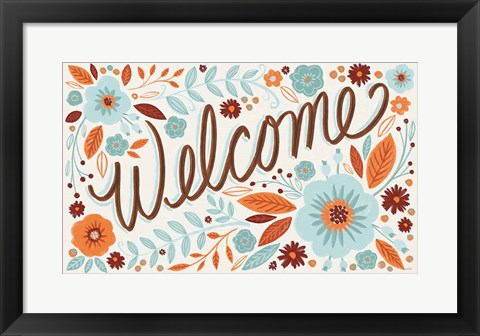 Framed Welcome I Print