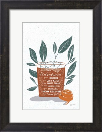 Framed Fruity Cocktails IV Rust Print