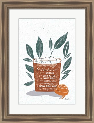 Framed Fruity Cocktails IV Rust Print