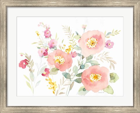 Framed Watercolor Jewels II Print