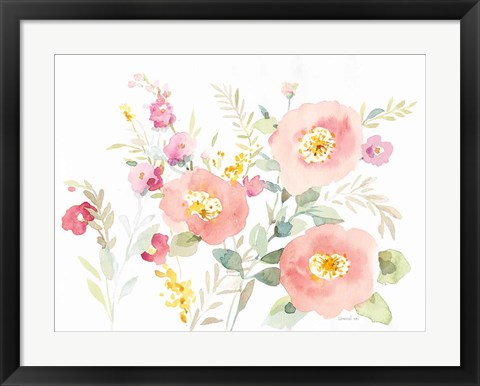 Framed Watercolor Jewels II Print