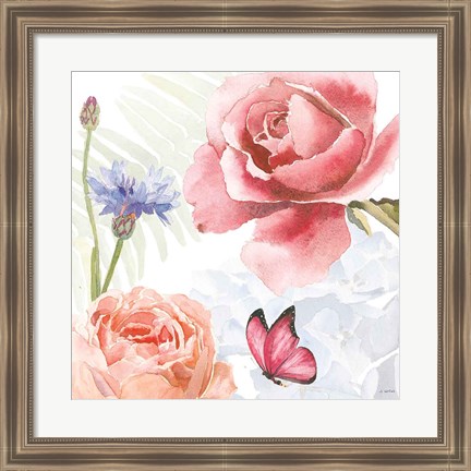 Framed Boho Bouquet IV Print